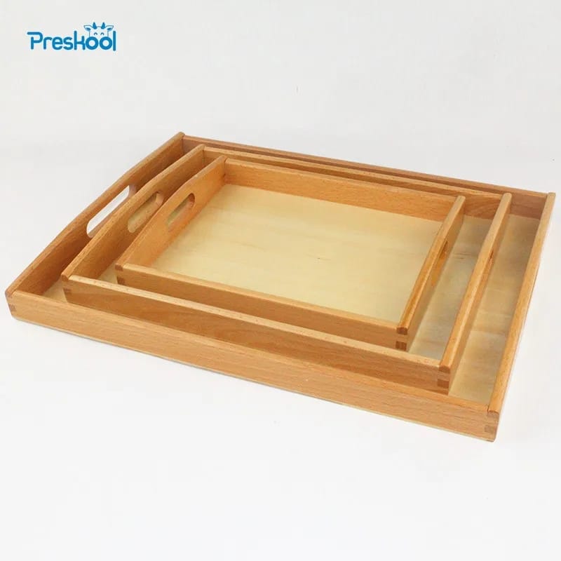 3in1 Bamboo Serving Trays Multifunctional Serving Trays with a Wooden Handle