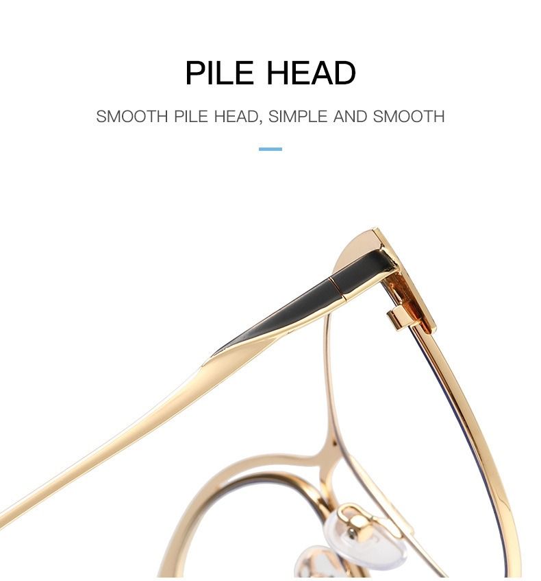 Vintage Cat Eye Women Hollow Out Sunglasses Pink Sun Glasses Metal Frame Mirror Lens Eyewear