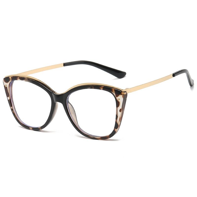 1Pc 2025 New Anti Blue Light Blocking Trend Cat Eye Photochromic Glasses Fashion Eyeglasses Frame