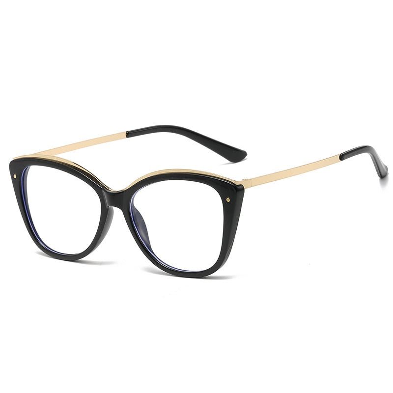 1Pc 2025 New Anti Blue Light Blocking Trend Cat Eye Photochromic Glasses Fashion Eyeglasses Frame
