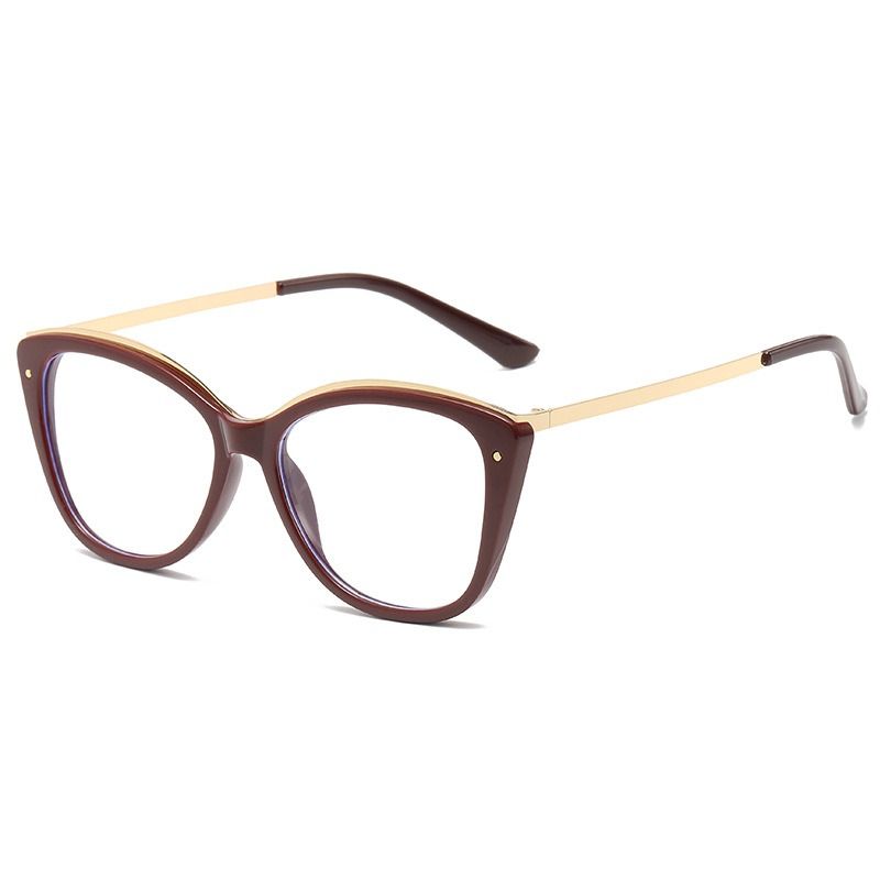 1Pc 2025 New Anti Blue Light Blocking Trend Cat Eye Photochromic Glasses Fashion Eyeglasses Frame
