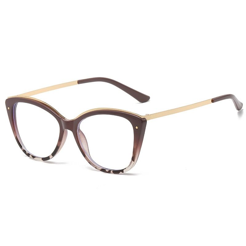 1Pc 2025 New Anti Blue Light Blocking Trend Cat Eye Photochromic Glasses Fashion Eyeglasses Frame
