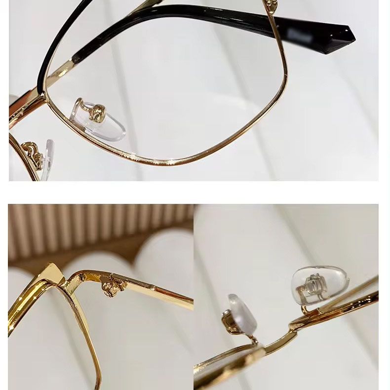1pc Women's Cat Eye Photochromic Lens Glasses, Hollow Metal Frame Design Suitable For Student Reading, Office, Street Wear, Festivals, Gift For Girlfriend