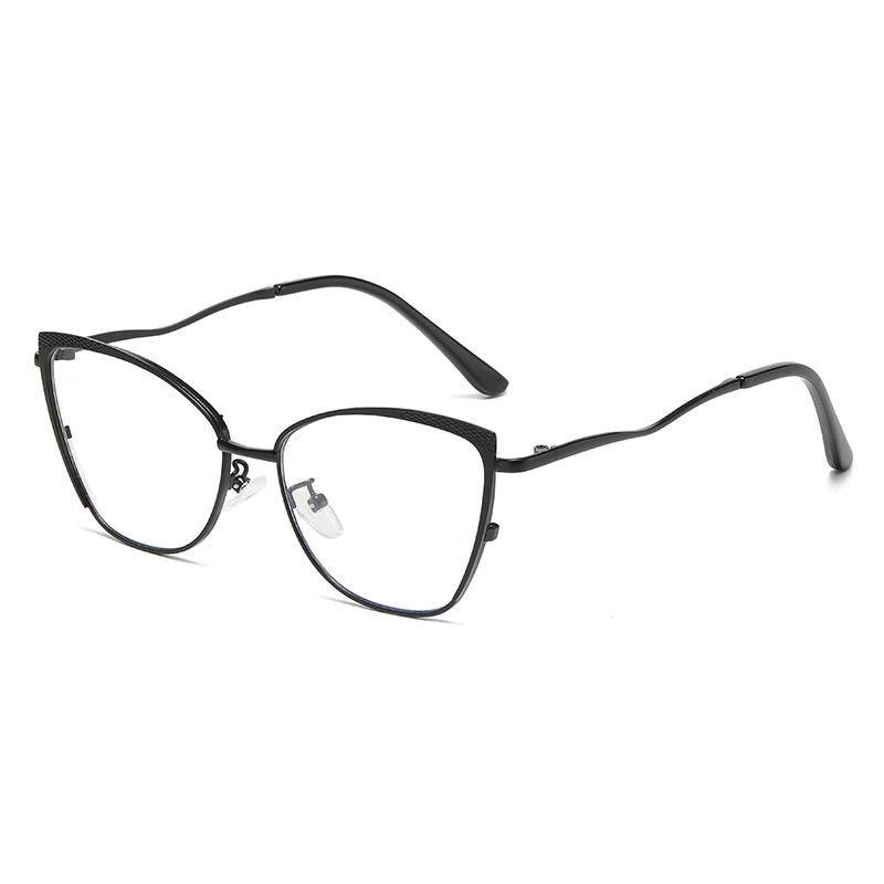 2025 Fashion Anti Blue Light Eyewear Photogray Sunglasses Metal Cat Eye Glasses Photochromic Eyeglasses Sunglasses Blue Light
