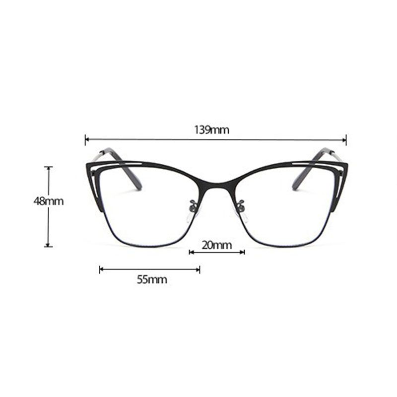 1pc Women's Photochromic Fashion Glasses with Cat Eye Metal Frame and Hollow Design Set with Diamonds, Suitable for Driving and Daily Wear