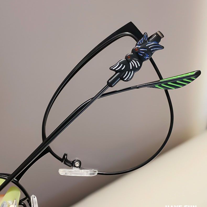 2025 New Model Fashion Cat Eye Photochromic Spectacle Frame Glasses Women Anti Blue Light Blocking Eye Glasses Frame