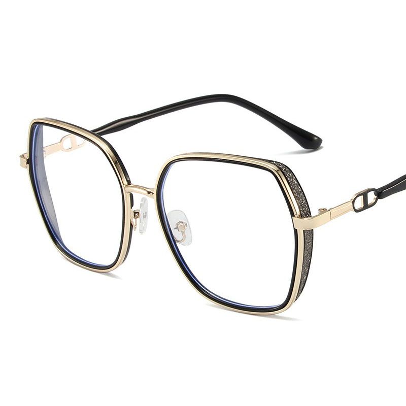 New Fashion Shiny Anti-Blue Light Glasses Eyewear Blue Light Blocking TR90 Eyeglasses Frames Woman Eyewear