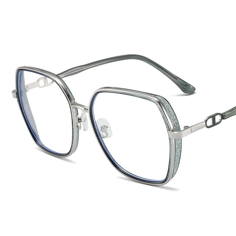 New Fashion Shiny Anti-Blue Light Glasses Eyewear Blue Light Blocking TR90 Eyeglasses Frames Woman Eyewear