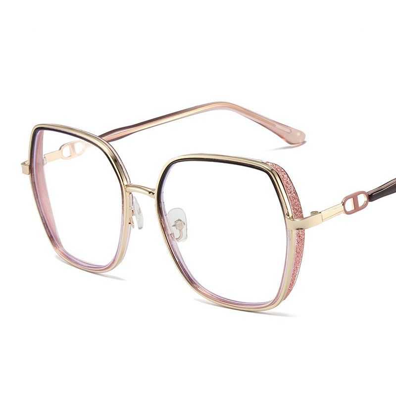 New Fashion Shiny Anti-Blue Light Glasses Eyewear Blue Light Blocking TR90 Eyeglasses Frames Woman Eyewear