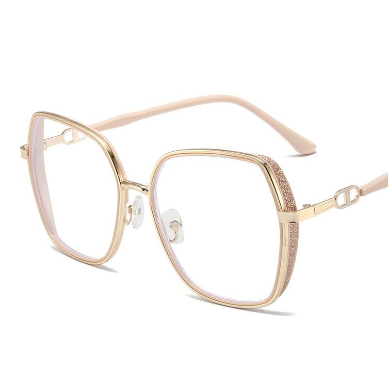 New Fashion Shiny Anti-Blue Light Glasses Eyewear Blue Light Blocking TR90 Eyeglasses Frames Woman Eyewear