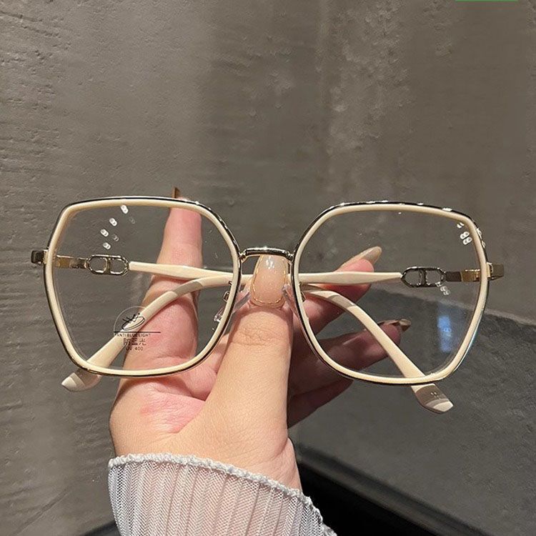 New Fashion Shiny Anti-Blue Light Glasses Eyewear Blue Light Blocking TR90 Eyeglasses Frames Woman Eyewear