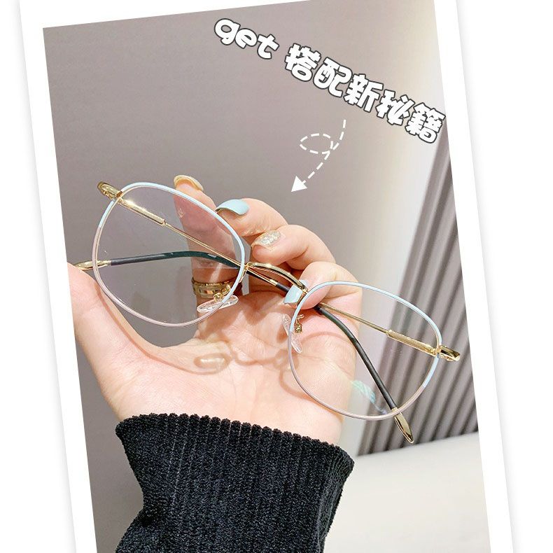 2025 New Arrival Women's Photochromic Anti-Blue Light Glasses Frame Metal Frame Optical Eyeglasses for Men