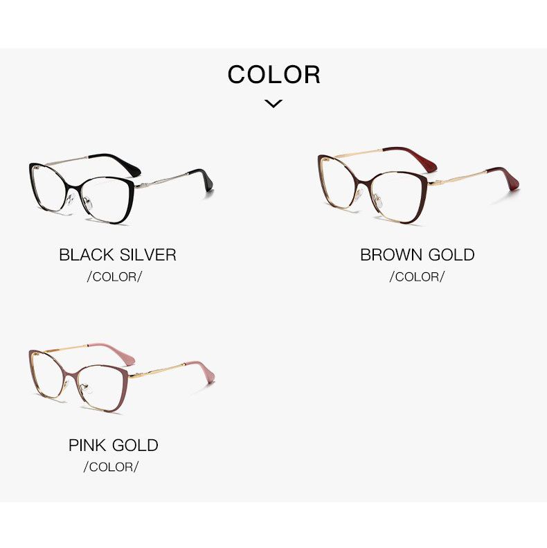 Cat Eye Spring Hinge Computer Photochromic Anti Blue Light Blocking Photocromic Eyeglasses Optical Glasses Frames