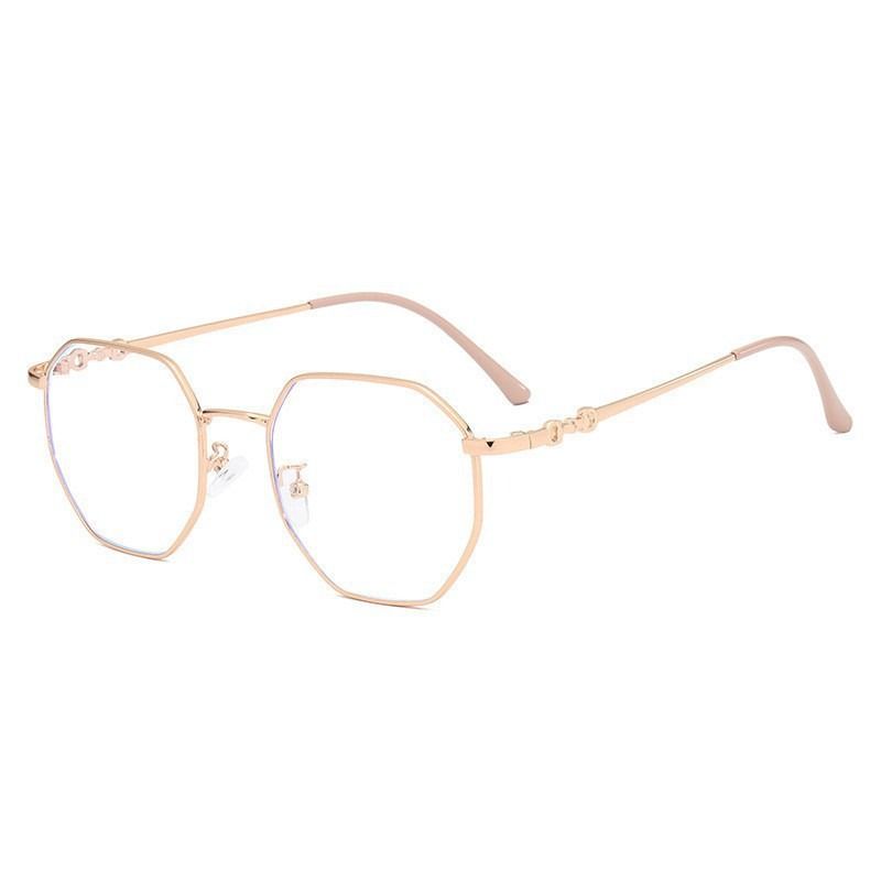 Alloy Thin Diamond Blue Cut Plus Lens Photochromic Lens Anti Glare Uv protection square Unisex Spectacles Computer Glasses