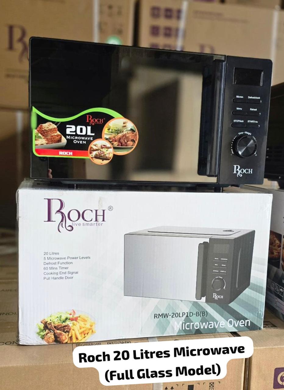 model 20 litres digital Roch microwave Multi-stage Cooking -Program your cooking sequence to automatically shift between different power levels for complex dishes that require varied cooking stages.