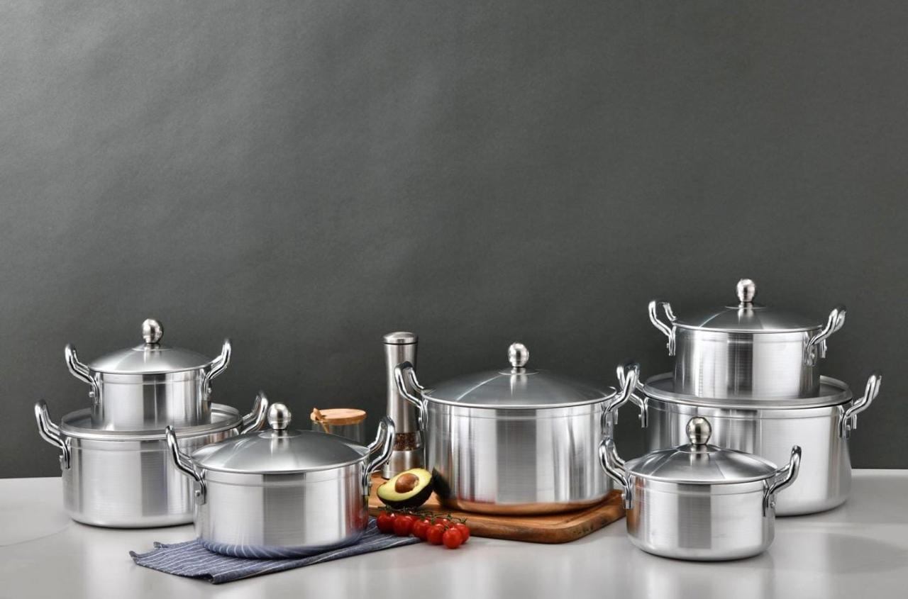 CLEARANCE OFFER 14 Pieces Heavy Aluminium Cooking Pot Sufuria Set