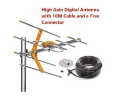 Digital TV Aerial+10mtr Cable+Free Connector Outdoor Antenna