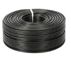 Phelistar 35 Meters Black RG6 Coaxial Cable For Aerial, Antenna