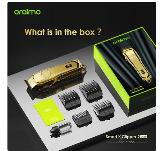 Smart Clipper 2 Gold Professional Hair Clipper Super Powerful Adjustable Cordless Hair Clipper Gold