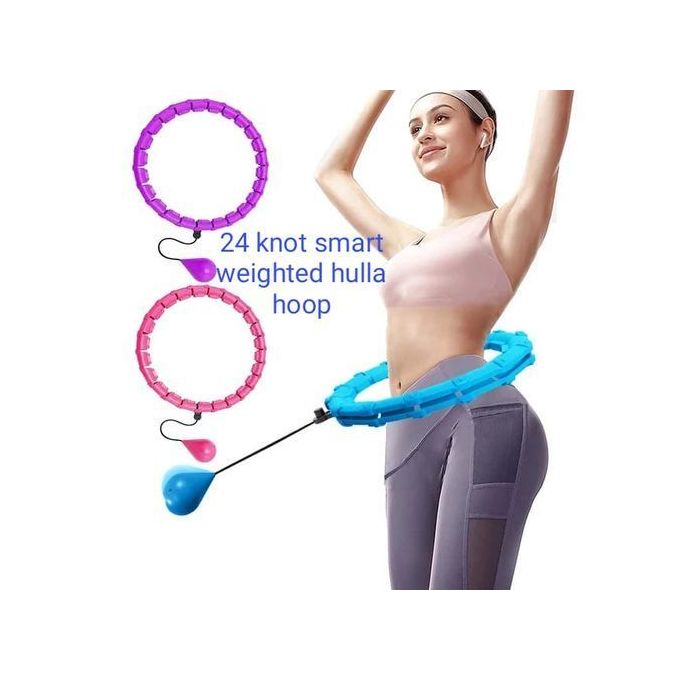 2 in 1   Smart Circle weighted Hula Hoop, Professional Weighted Hula Hoop with  24 detachable knots
