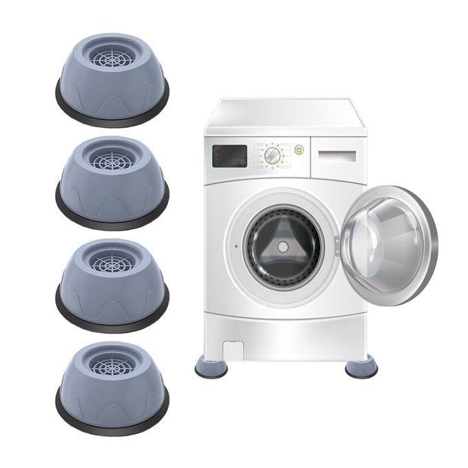 4 Pcs Anti Vibration Pads For Washing Machine, Rubber Feet Mat Pads Shock And Universal Size