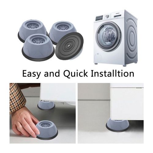 4 Pcs Anti Vibration Pads For Washing Machine, Rubber Feet Mat Pads Shock And Universal Size