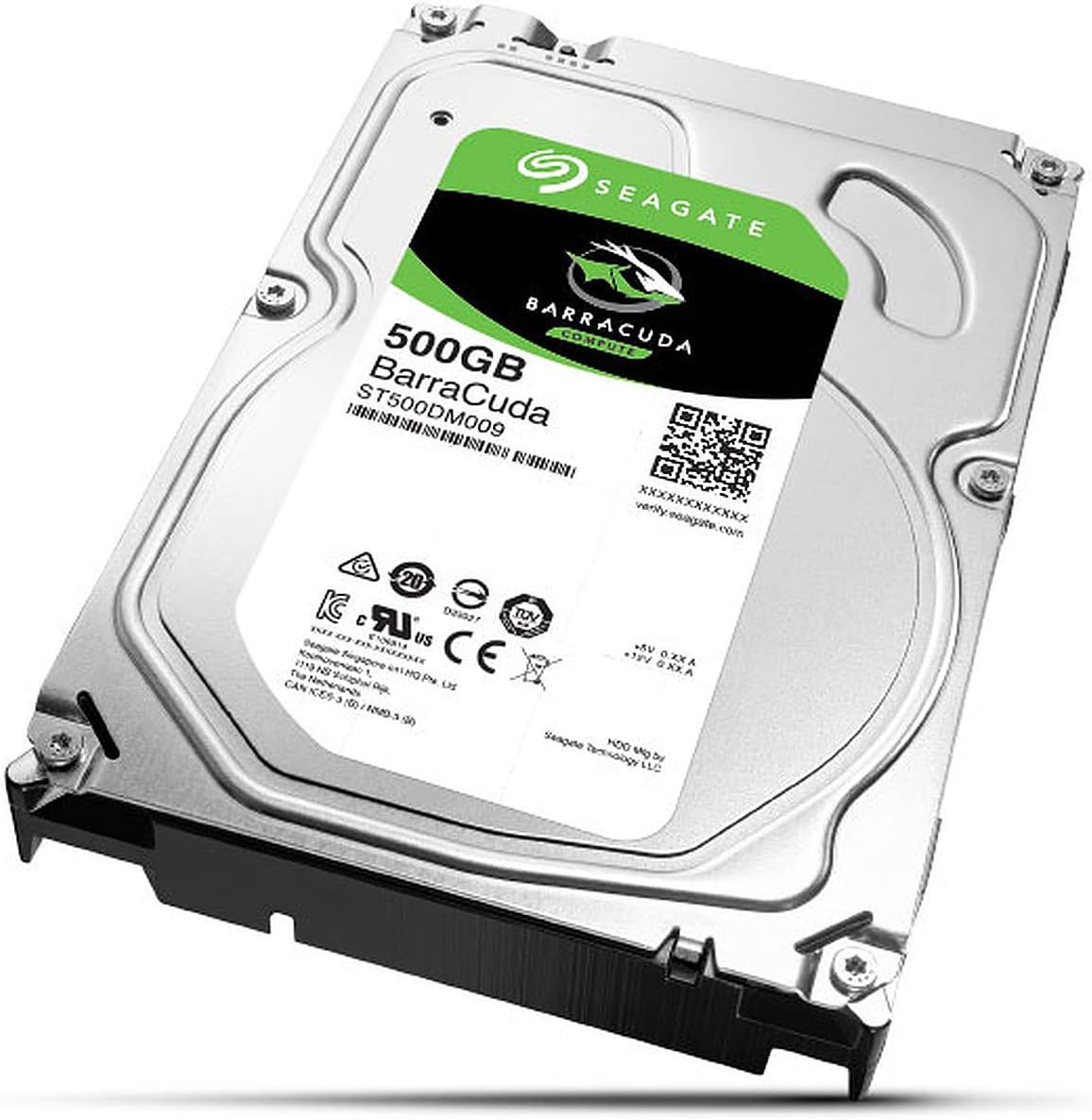 Seagate BarraCuda 500GB Internal Hard Drive HDD – 3.5 Inch SATA 6 Gb/s 7200 RPM 32MB Cache (ST500DM009) for Computer Desktop PC