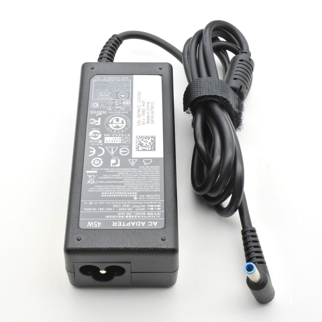 HP 19.5V 3.5A 7.4 * 5.0 mm 65W Blue pin charger + power cable