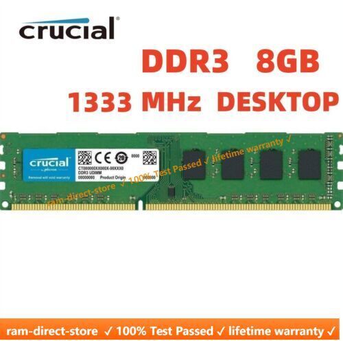 8GB DDR3 PC3-10600 1333MHz Desktop PC DIMM Memoria RAM 240 Pins