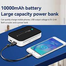 4G LTE Pocket WiFi With 10000mAh Power Bank 4G Portable Wi-Fi Router With Power Bank And Sim Card