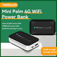 4G LTE Pocket WiFi With 10000mAh Power Bank 4G Portable Wi-Fi Router With Power Bank And Sim Card