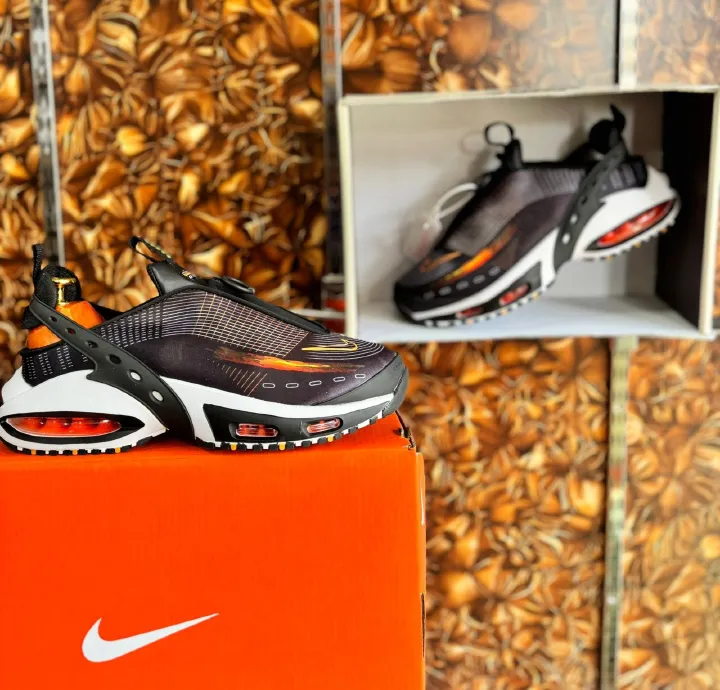 Generic Air Max Craze Black Citrus Men's Sneakers Stylish Running Shoes, Comfortable Streetwear Trainers