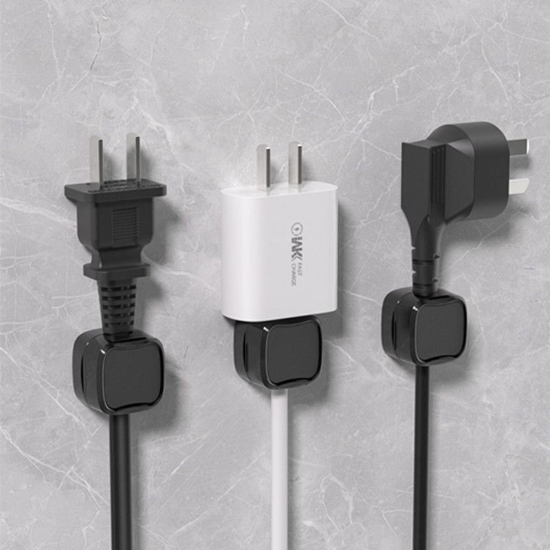 6-Pack Magnetic Cable Clips Cord Organizer-Cable Smooth Adjustable, Rocoren Desk Cable Management Accessories,Cable Holder Clips Wire Holder Keeper for Desktop,Nightstand,Wall,Home Office,Phone,Car