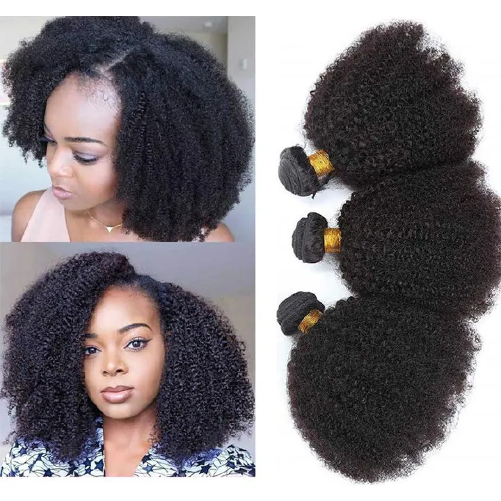 afro kinky curly human hair bundles
