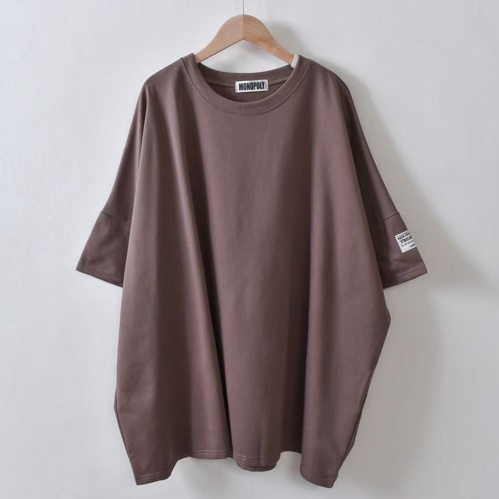 Mid-length large T-shirt women's short-sleeved summer new loose top