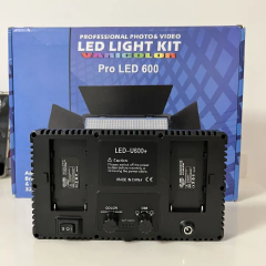 Led 4G Professional Photo & Video LED Light Kit Pro LED 600 Studio Lighting Panel with Dimmable Brightness, Adjustable Color Temperature Filters, High-Intensity 600 LED Light for Photography, Filming,