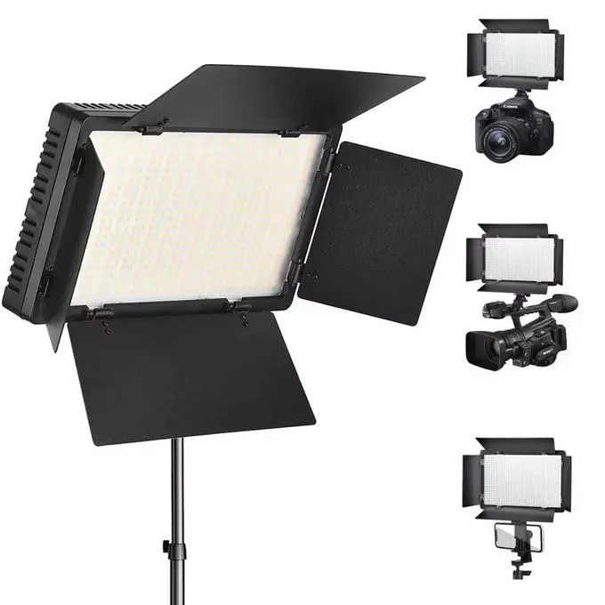 Professional U600 LED 600 Video Light Kit with 2.1m Metal Stand, Dimmable Brightness & Adjustable Color Temperature 3200K–5600K for Photography, Filming, YouTube Content Creation, Live Streaming Studi