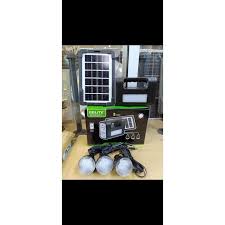 8017 SMART Solar Lighting Kit – 3 LED Bulbs, Torch, and USB Phone Charging – Complete Solar Home System with Control Unit, Built-In Battery, and Solar Panel for Indoor & Outdoor Use