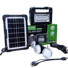 8017 SMART Solar Lighting Kit – 3 LED Bulbs, Torch, and USB Phone Charging – Complete Solar Home System with Control Unit, Built-In Battery, and Solar Panel for Indoor & Outdoor Use