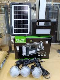 8017 SMART Solar Lighting Kit – 3 LED Bulbs, Torch, and USB Phone Charging – Complete Solar Home System with Control Unit, Built-In Battery, and Solar Panel for Indoor & Outdoor Use