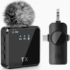 3-in-1 F11-2 Wireless Microphone System with Hands-Free Function and Connector, Portable, Clear Sound, Ideal for Karaoke, Public Speaking, DJ Events, and Live Performances