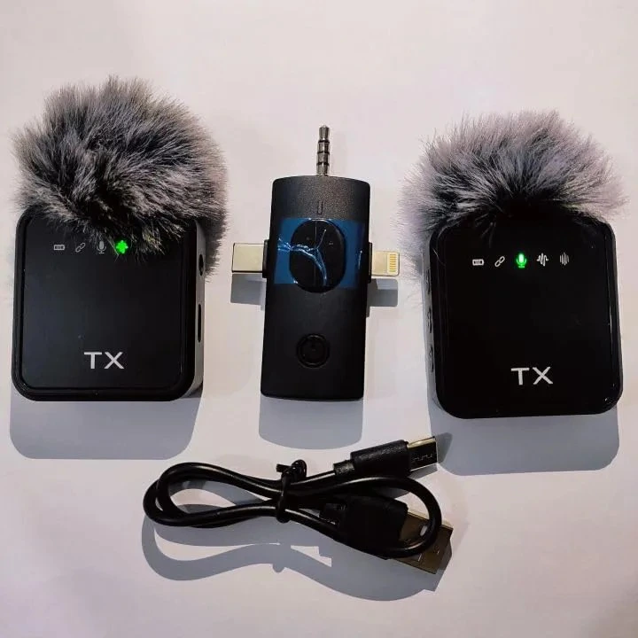 3-in-1 F11-2 Wireless Microphone System with Hands-Free Function and Connector, Portable, Clear Sound, Ideal for Karaoke, Public Speaking, DJ Events, and Live Performances