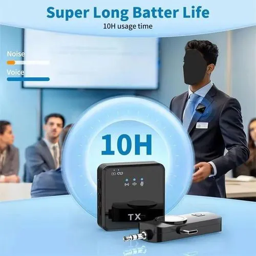 3-in-1 F11-2 Wireless Microphone System with Hands-Free Function and Connector, Portable, Clear Sound, Ideal for Karaoke, Public Speaking, DJ Events, and Live Performances