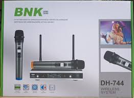 BNK DH-744 Wireless Microphone System – Dual Handheld Wireless Mics for Karaoke, PA, DJ, Parties, and Live Events
