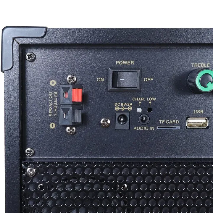 Tagwood LTS-8A Trolley Speaker – Portable Outdoor Bluetooth Speaker with Built-In Subwoofer, Rechargeable Battery, and Free Wireless Microphone for Parties, Events, and Entertainment