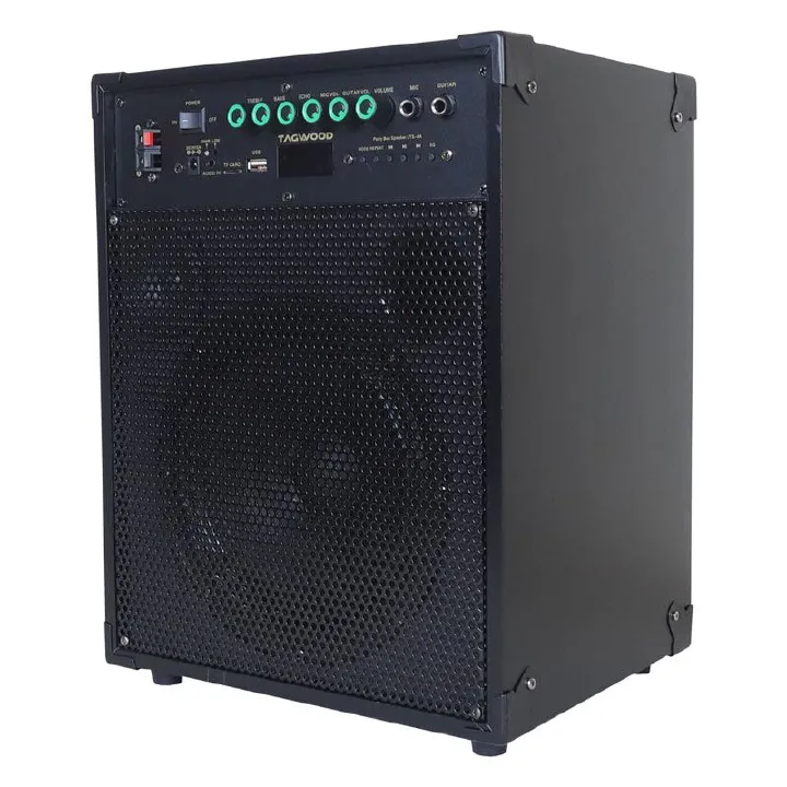 Tagwood LTS-8A Trolley Speaker – Portable Outdoor Bluetooth Speaker with Built-In Subwoofer, Rechargeable Battery, and Free Wireless Microphone for Parties, Events, and Entertainment