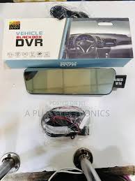 Vehicle Blackbox DVR Dash Camera with Dual Front and Rear Recording, Rearview Mirror Integration, Full HD Video, Night Vision, Motion Detection, G-Sensor Protection, Easy Installation