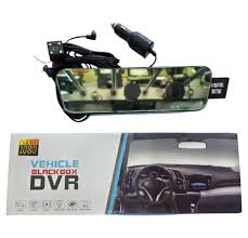 Vehicle Blackbox DVR Dash Camera with Dual Front and Rear Recording, Rearview Mirror Integration, Full HD Video, Night Vision, Motion Detection, G-Sensor Protection, Easy Installation