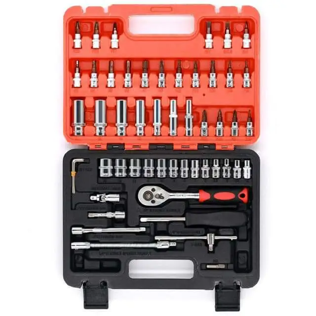53-Piece Heavy Duty Mechanic Tool Set – All-in-One Automotive and General Repair Kit for Home, Garage, and Professional Use