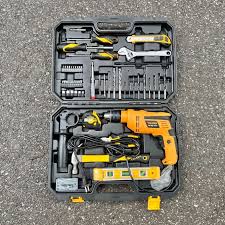 TOLSEN 95-Piece Industrial Hand Tool Set with 710W Hammer Drill – Complete Toolkit for Home, Garage, and Professional Mechanical Repairs